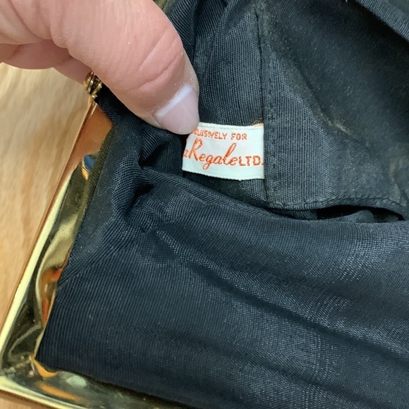 La Regale Art‎ Deco Black Handbeaded Evening Bag - Picture 4 of 8